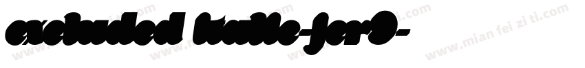 excluded italic-jer9字体转换